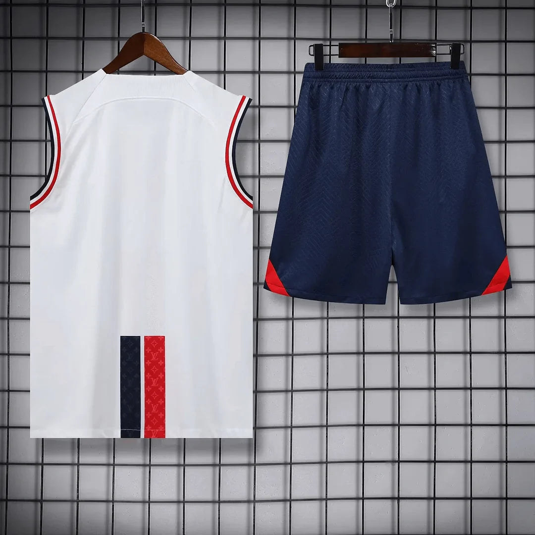 Psg Paris Saint-Germain X Lv pre-match Sleeveless summer set training 2024/2025