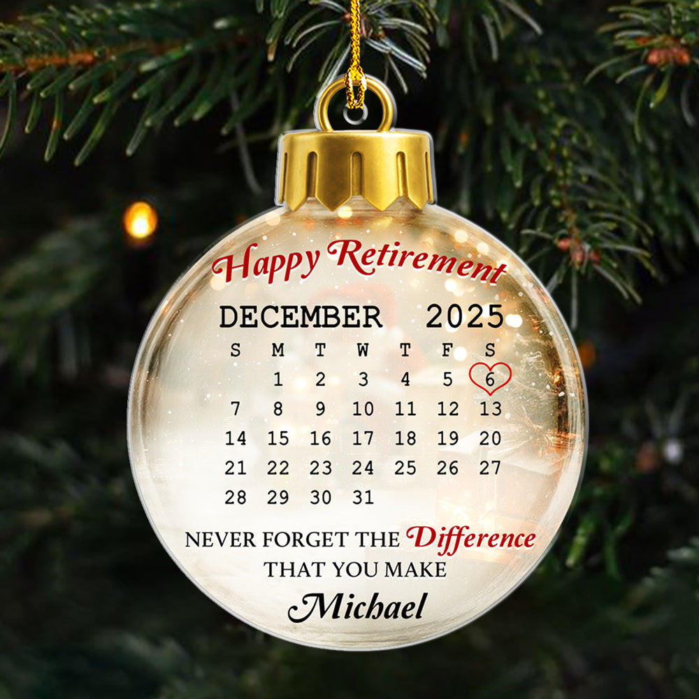 A Journey Of Purpose - Personalized Custom 3D Effect Acrylic Ornament