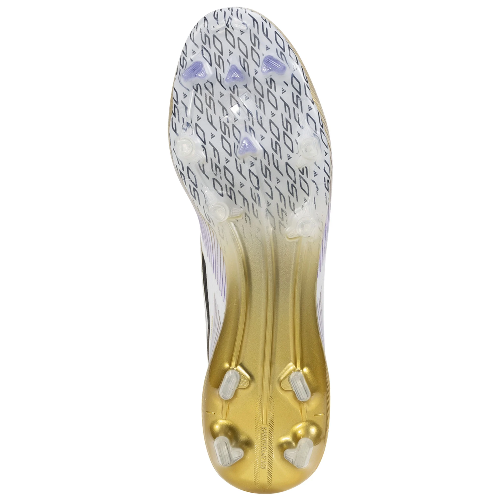 adidas F50 Elite Firm Ground Soccer Cleats (White/Black/Gold Metallic)