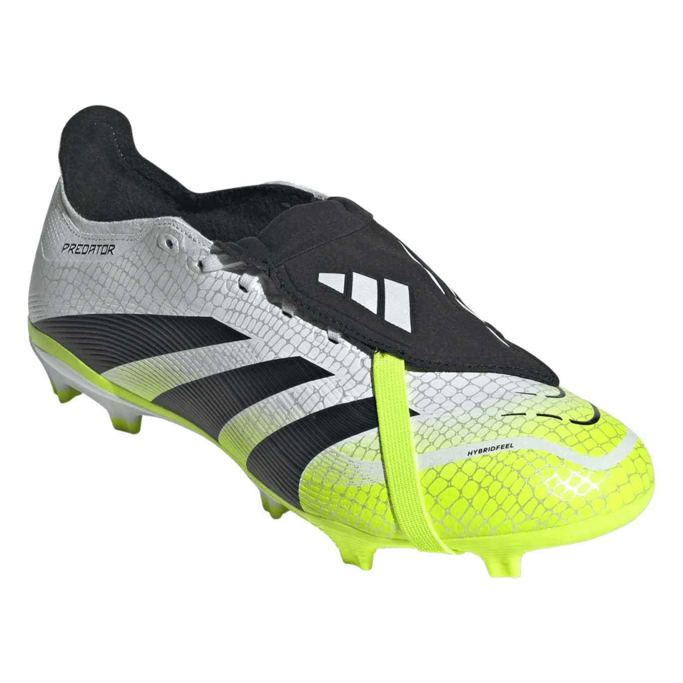 adidas Predator League FT FG/MG Soccer Cleats (White/Lucid Lemon)