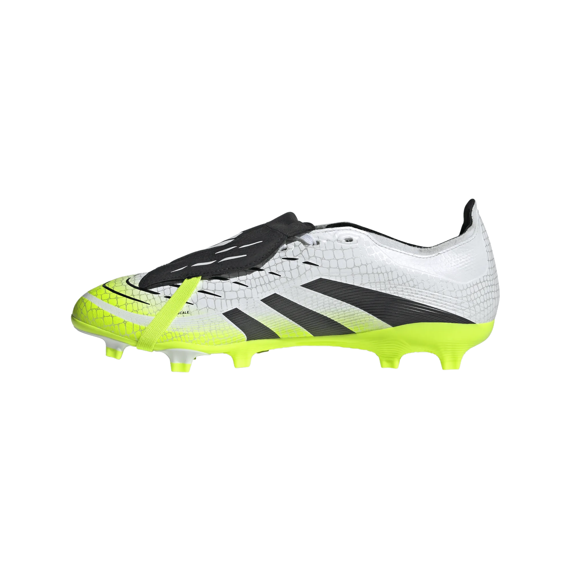 adidas Predator League FT FG/MG Soccer Cleats (White/Lucid Lemon)