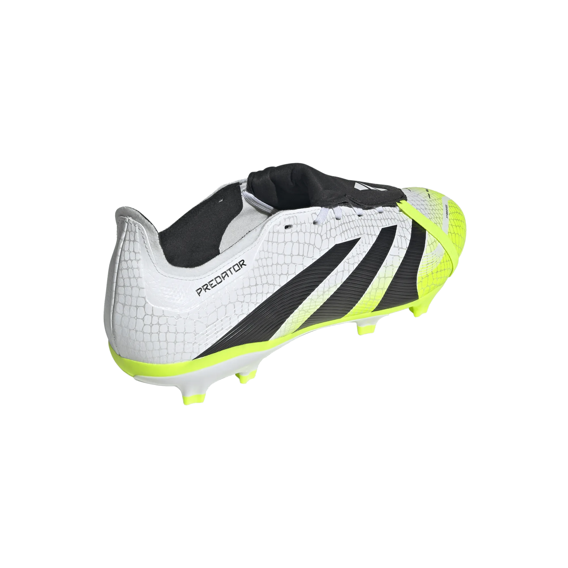 adidas Predator League FT FG/MG Soccer Cleats (White/Lucid Lemon)