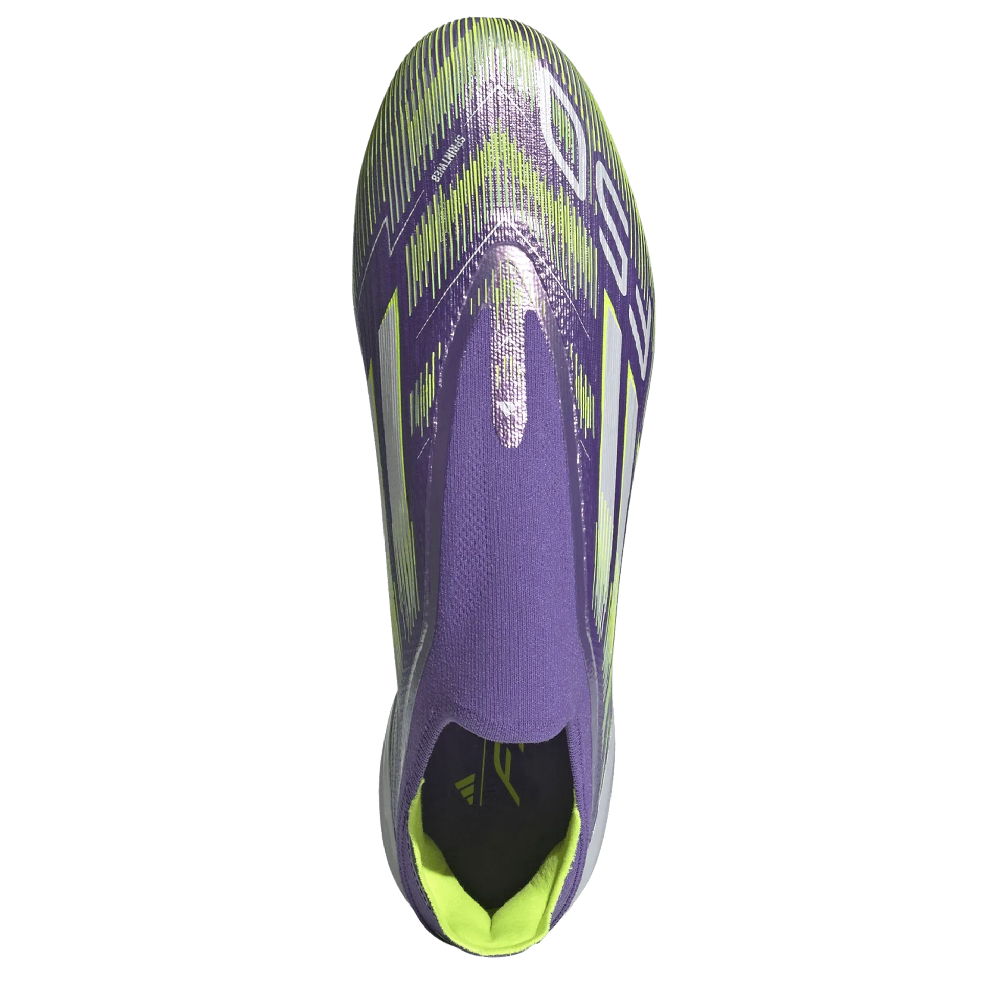 adidas F50 Laceless Elite FG Soccer Cleats (Purple Rush/Lucid Lemon)