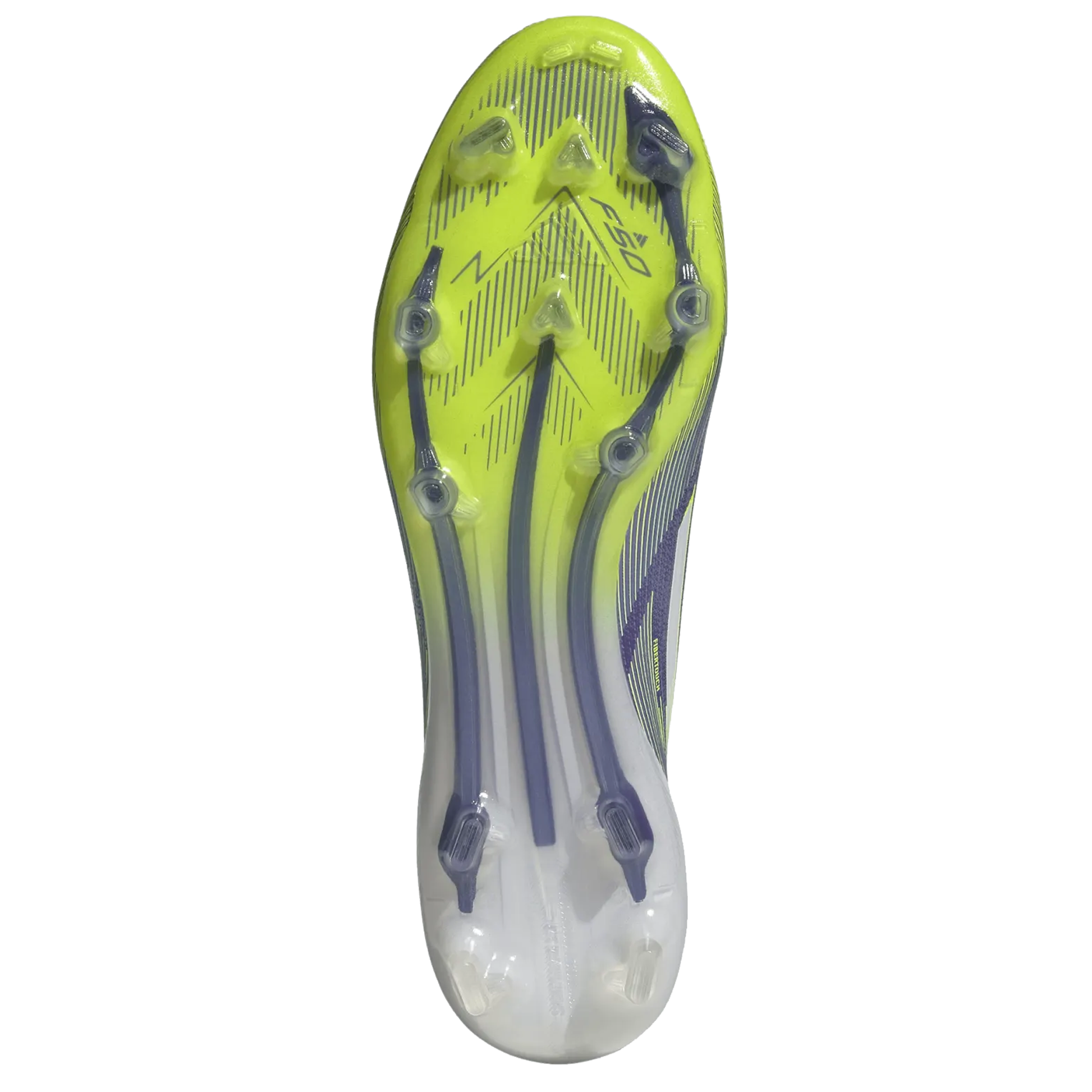adidas F50 Laceless Elite FG Soccer Cleats (Purple Rush/Lucid Lemon)