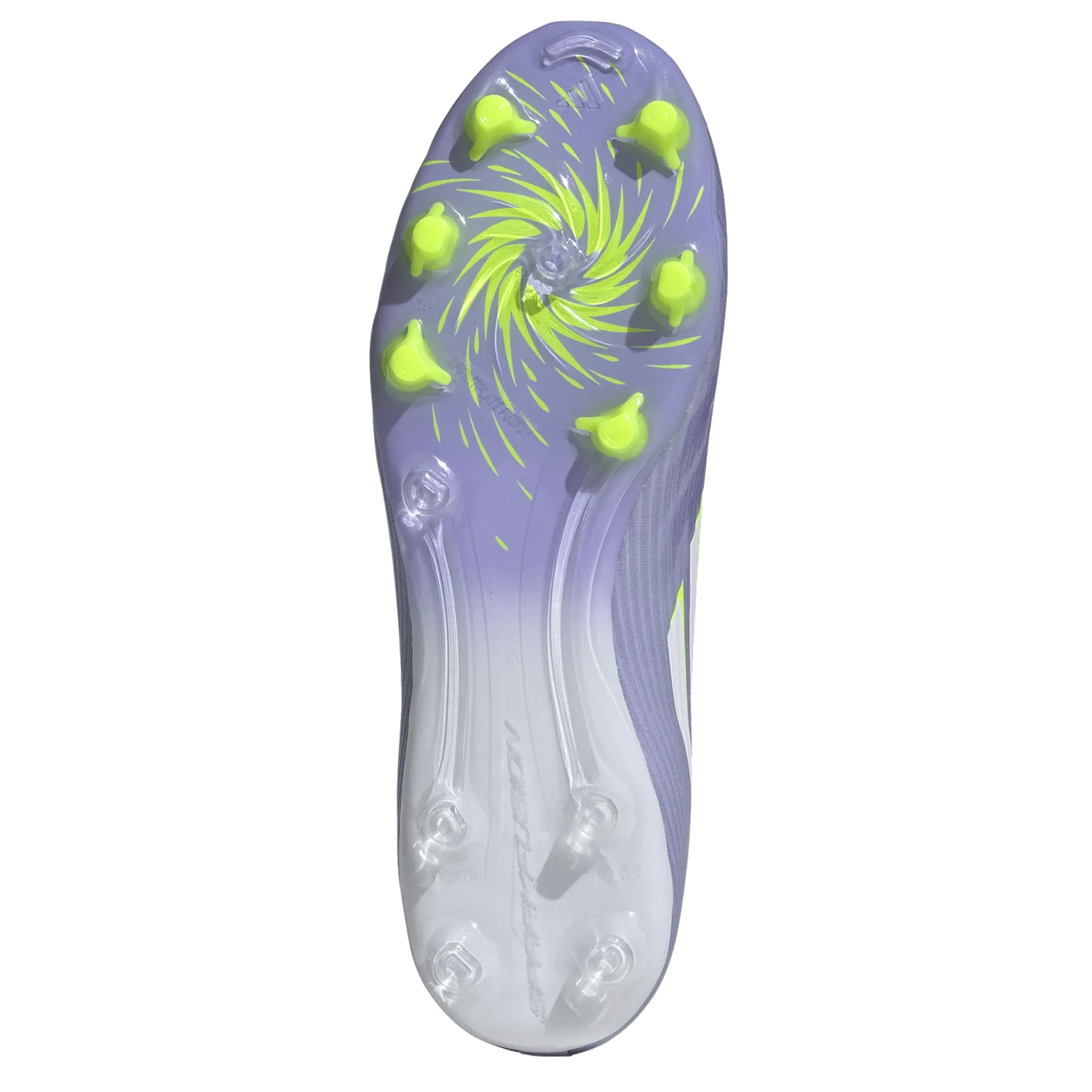 adidas Womens F50 Sparkfusion League FG/MG Soccer Cleats (Lucid Lemon/Purple Rush)