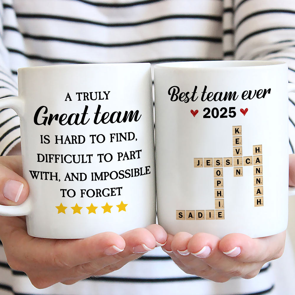 A Truly Great Team - Personalized Custom Coffee Mug