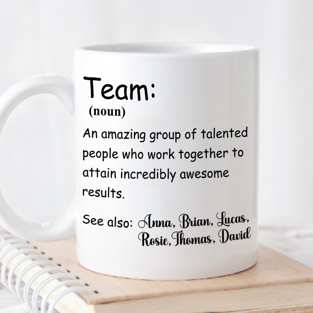 A Team - Personalized Custom Coffee Mug