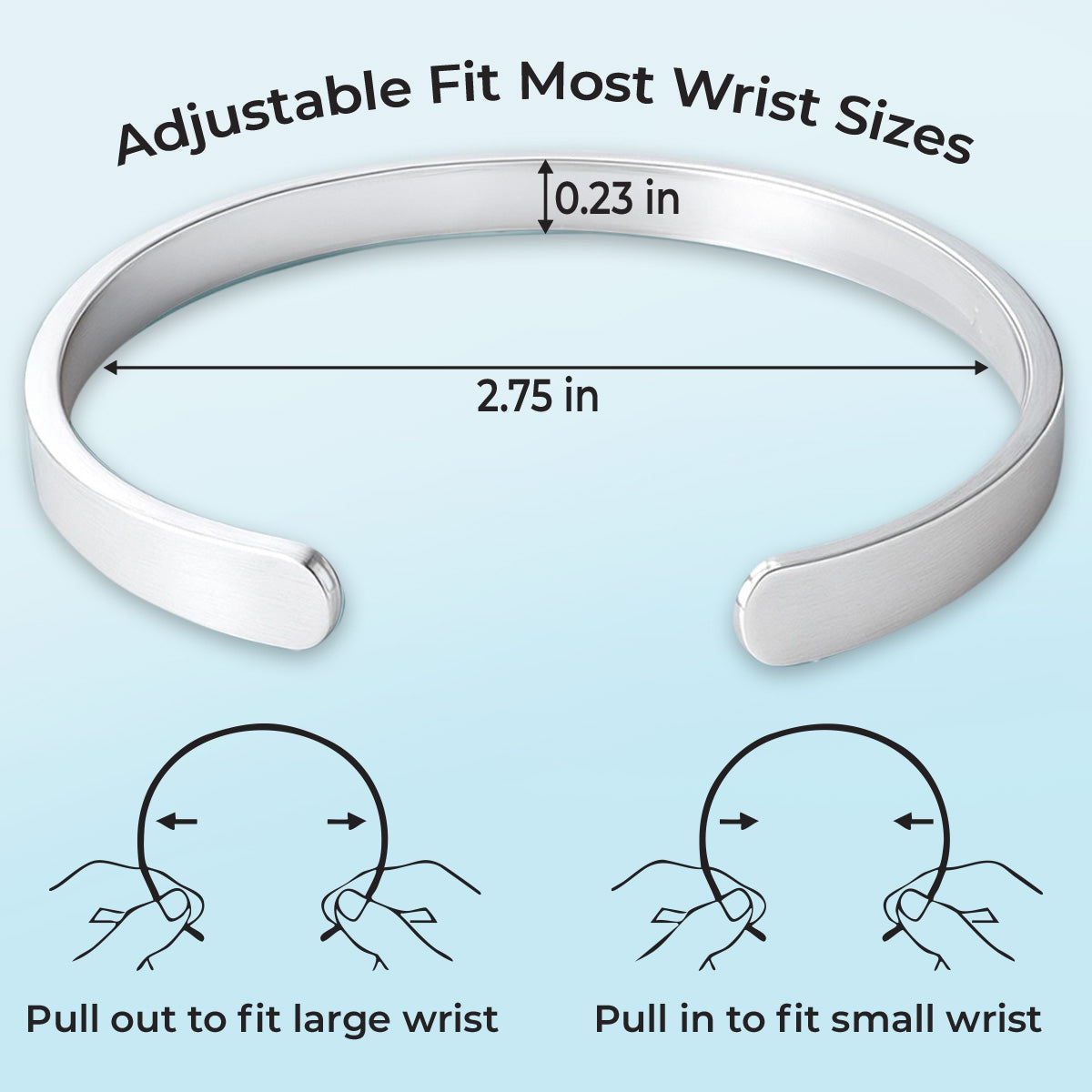 A Hug From Heaven - Personalized Custom Bracelet Cuff