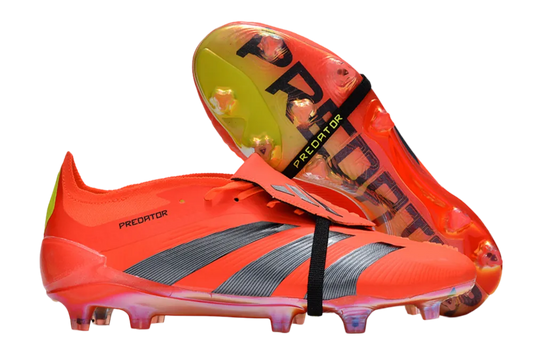 Adidas Predator Elite Tongue Orange Soccer Cleats - High-Performance FG Boots
