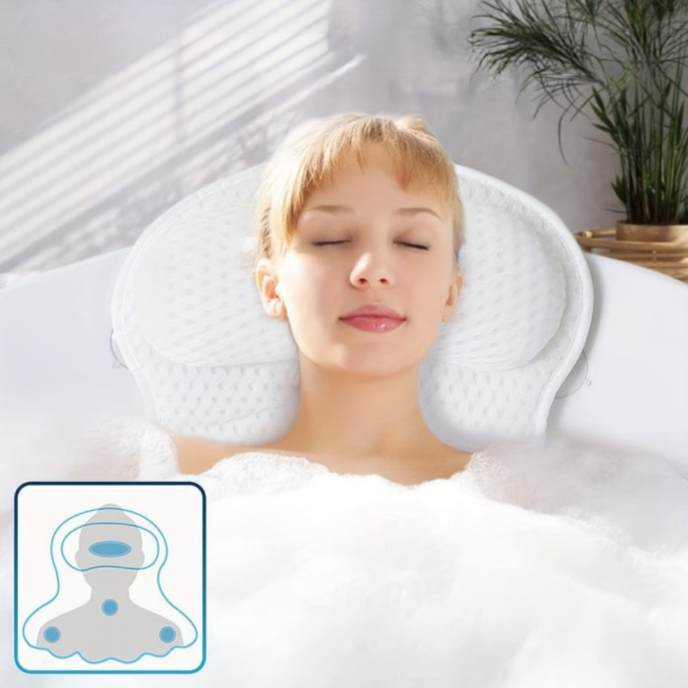 Bath Pillow Ergonomic Mesh Spa Cushion