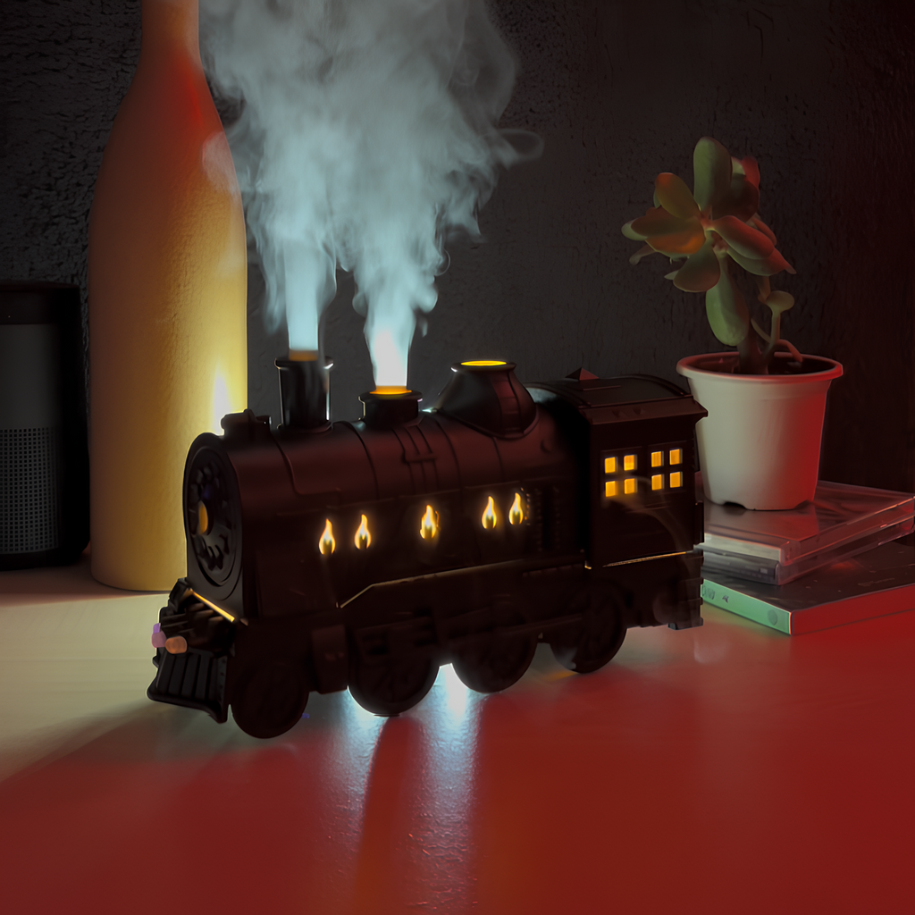 Aromatherapy Diffuser Vintage Train Humidifier