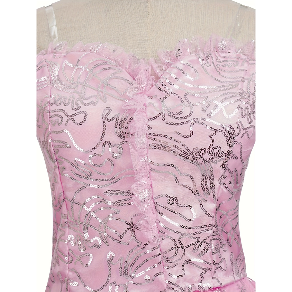 Halloween Glinda Starry Pink Gown