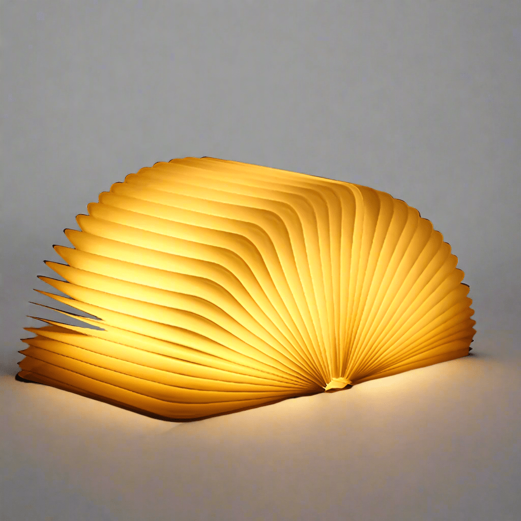Table Lamp Folding Wood LED Book Light