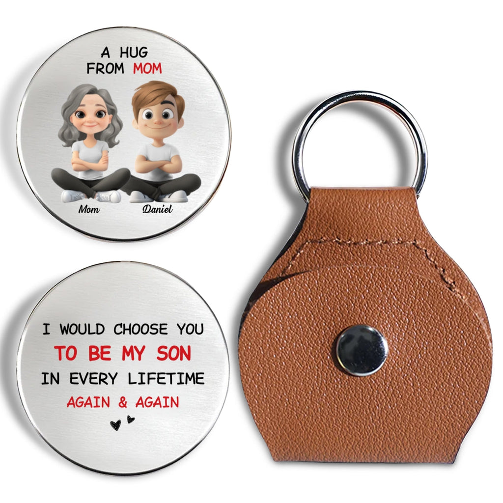 Always Choose You Mom And Son - Personalized Custom Pocket Hug