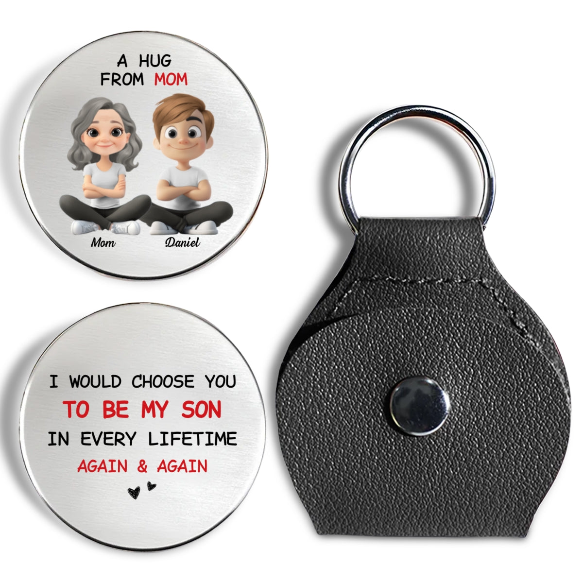 Always Choose You Mom And Son - Personalized Custom Pocket Hug