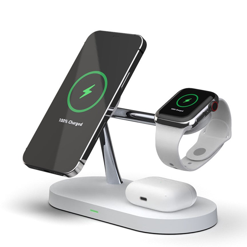 Charging Station with Wireless Pad and Watch Stand