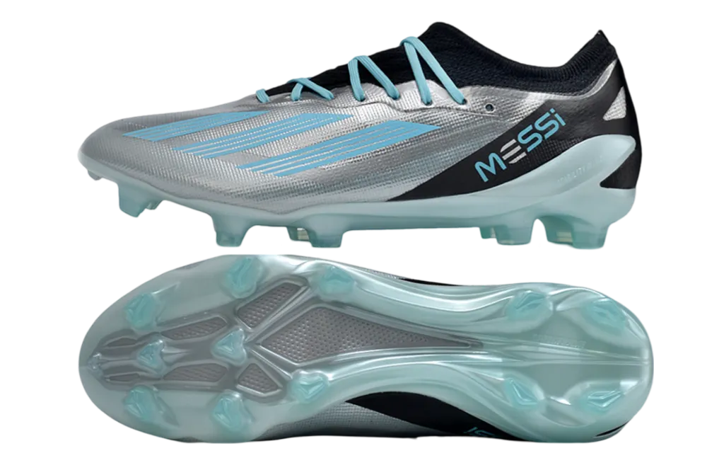 Crazyfast Messi.1 FG – Gray Cleats with Firm Ground Traction for Unmatched Speed