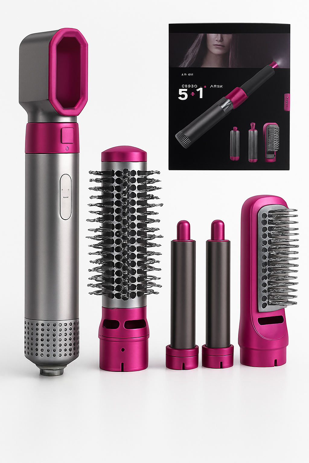 Hair Styler Set with Curling and Drying Tools
