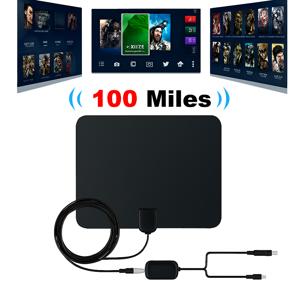 HDTV Indoor Antenna with Signal Amplifier