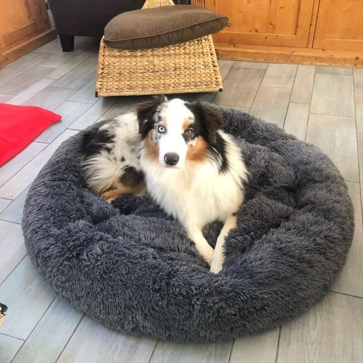 Calming Faux Fur Washable Dog Bed Cushion