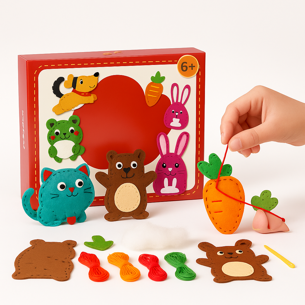 Sewing Kit Kids Felt Craft Toy Set
