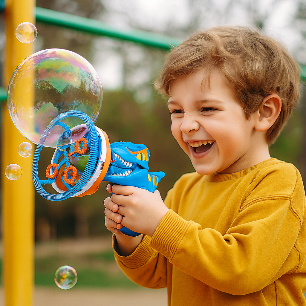 Bubble Machine Dinosaur Toy Outdoor Activity