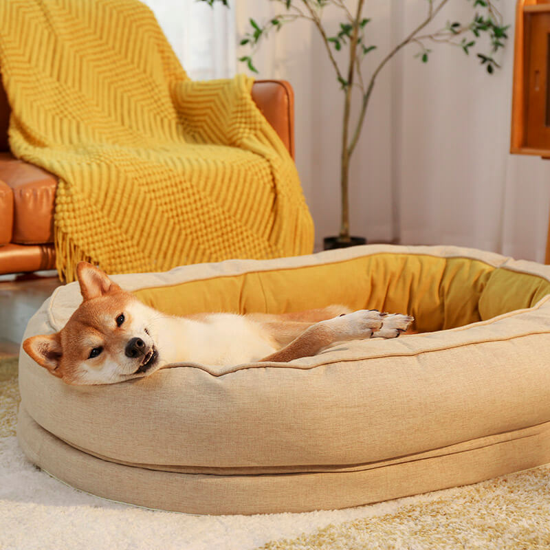 Waterproof Orthopedic Dog Bed with Soft Fleece