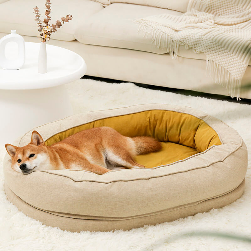 Waterproof Orthopedic Dog Bed with Soft Fleece