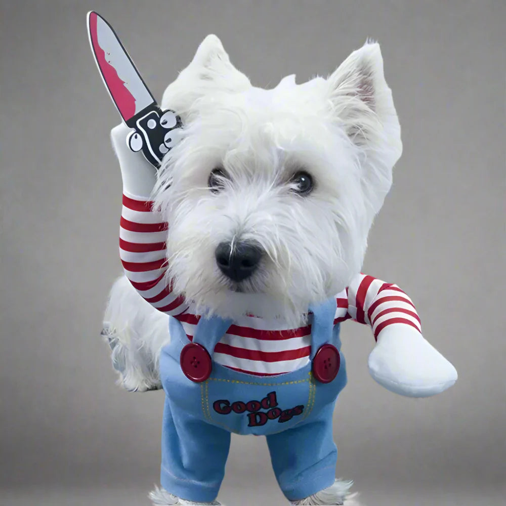 Funny Chucky Dog Halloween Costume