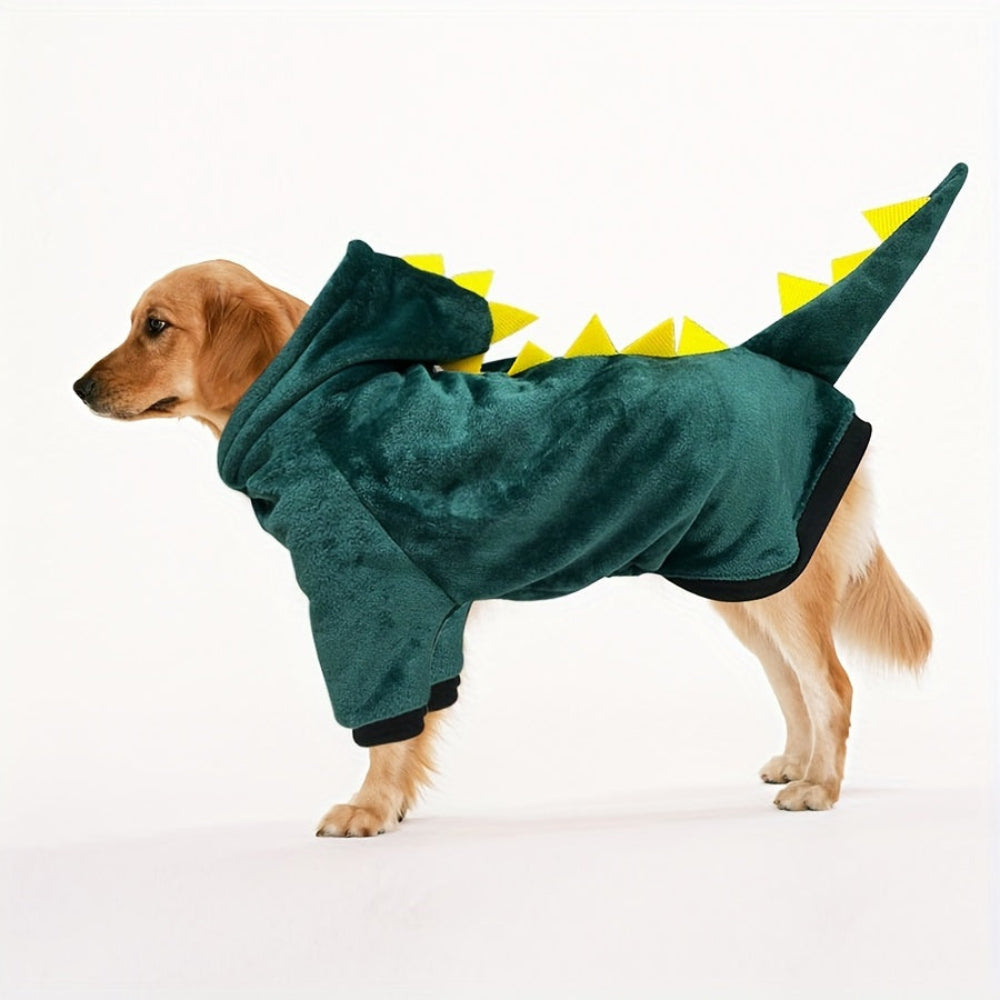Dog Dinosaur Costume Fleece Hoodie