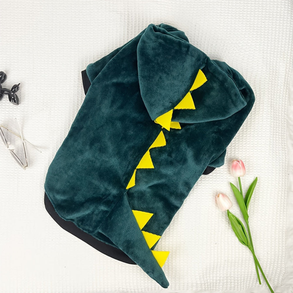 Dog Dinosaur Costume Fleece Hoodie