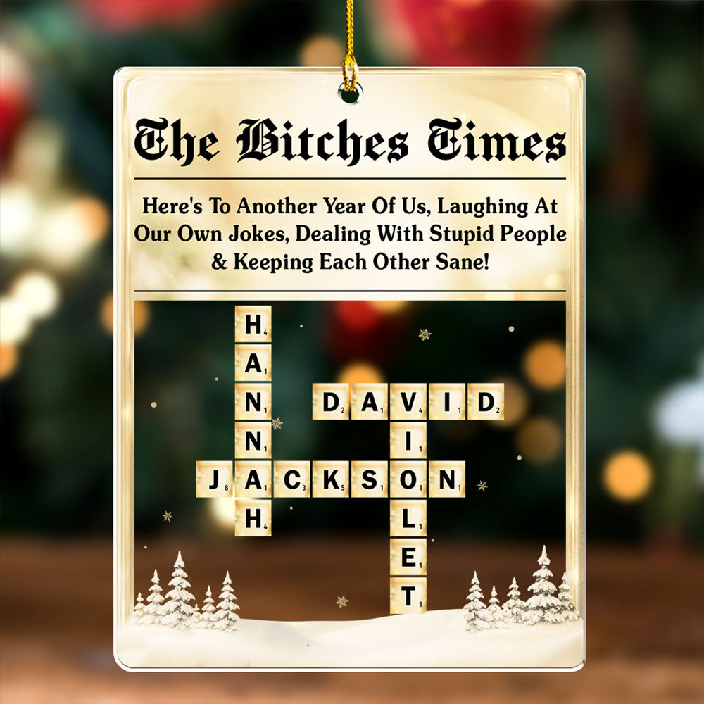 Another Year Together - Personalized Custom Acrylic Ornament