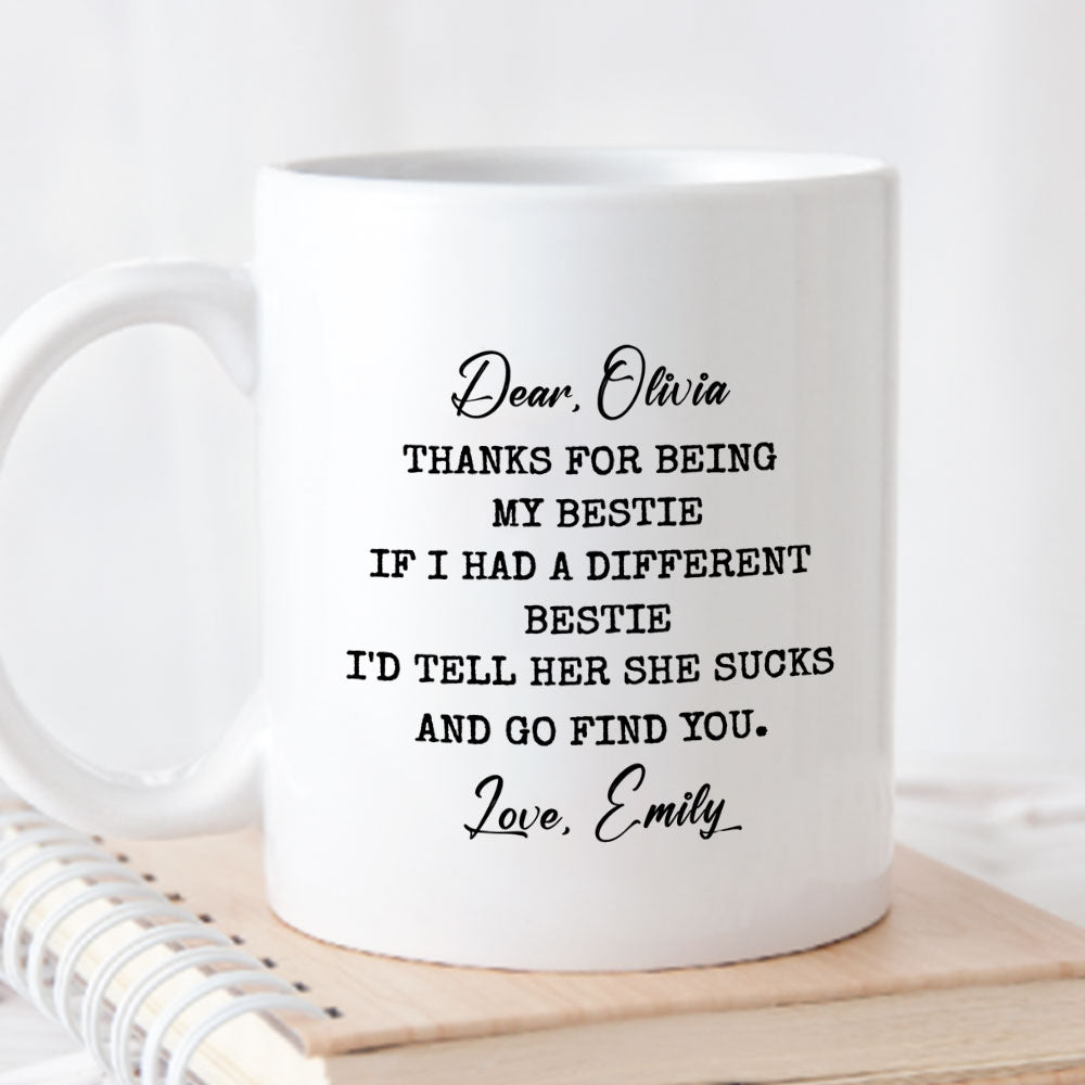 A Different Bestie - Personalized Custom Coffee Mug