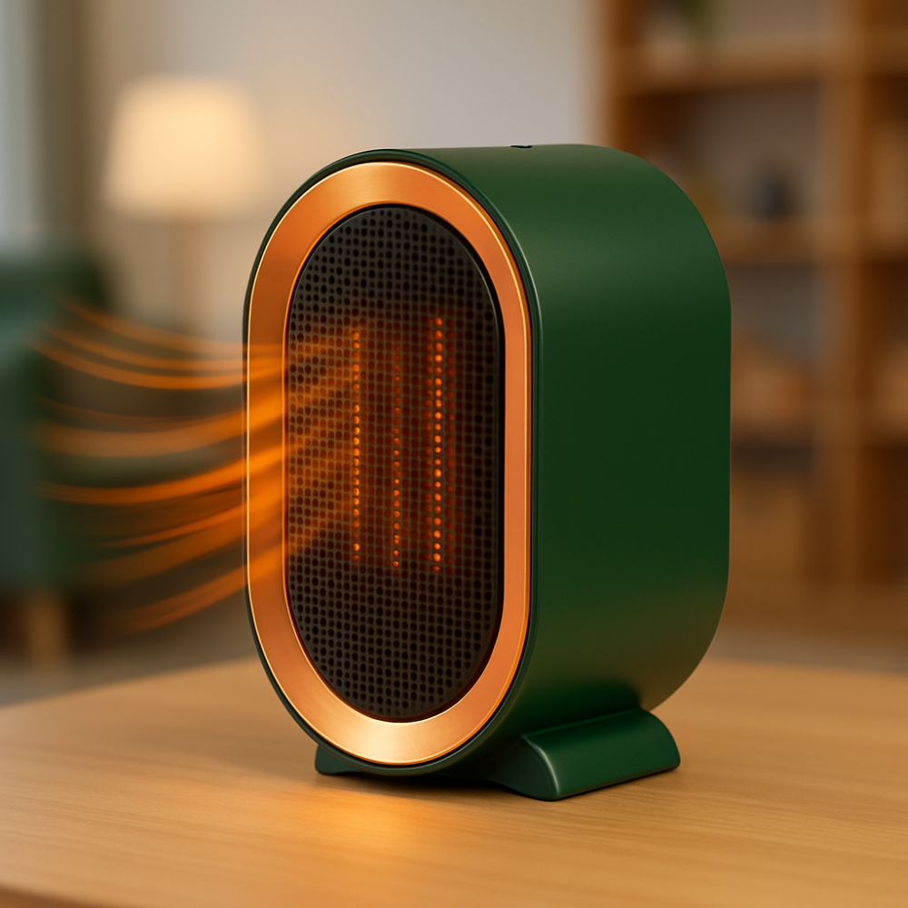 Portable Ceramic Space Heater Energy Efficient Quiet Heating