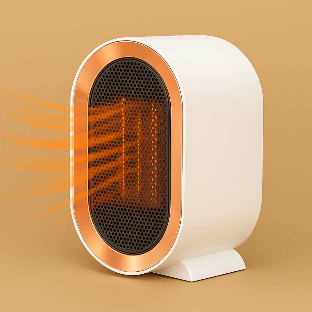 Compact Ceramic Space Heater Energy Efficient Portable Electric Heater