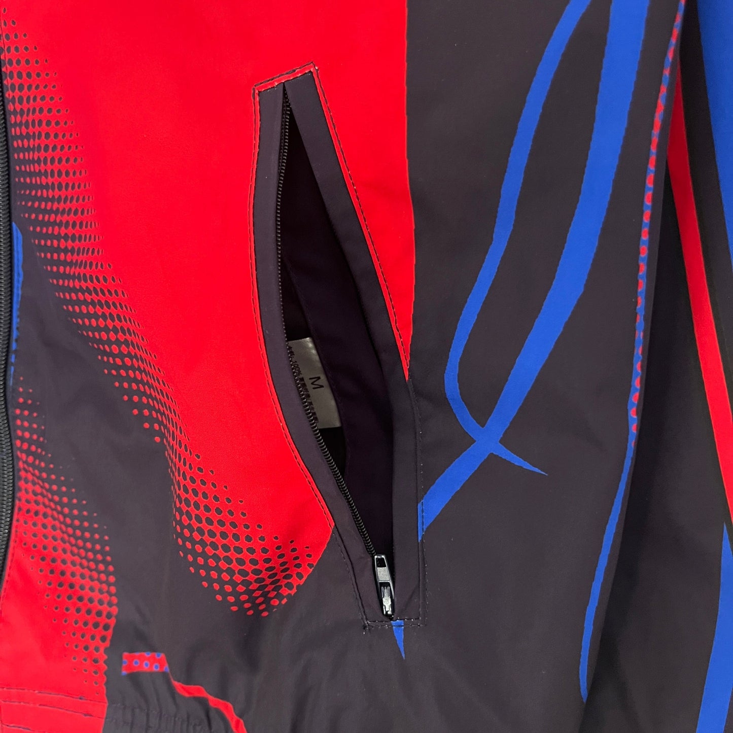 FC Barcelona trench coat blue and red design