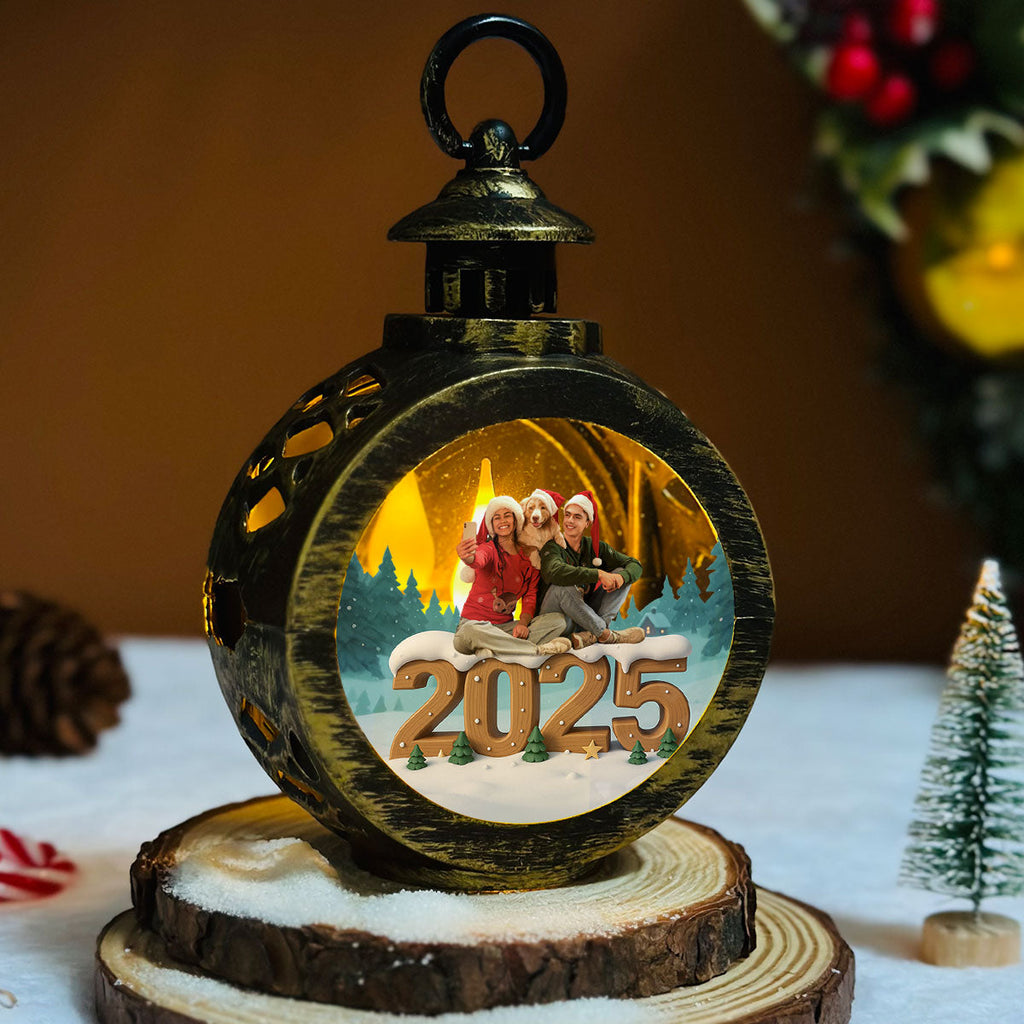 As A Family Now Onwards Photo - Personalized Custom 3D Effect Christmas Lantern