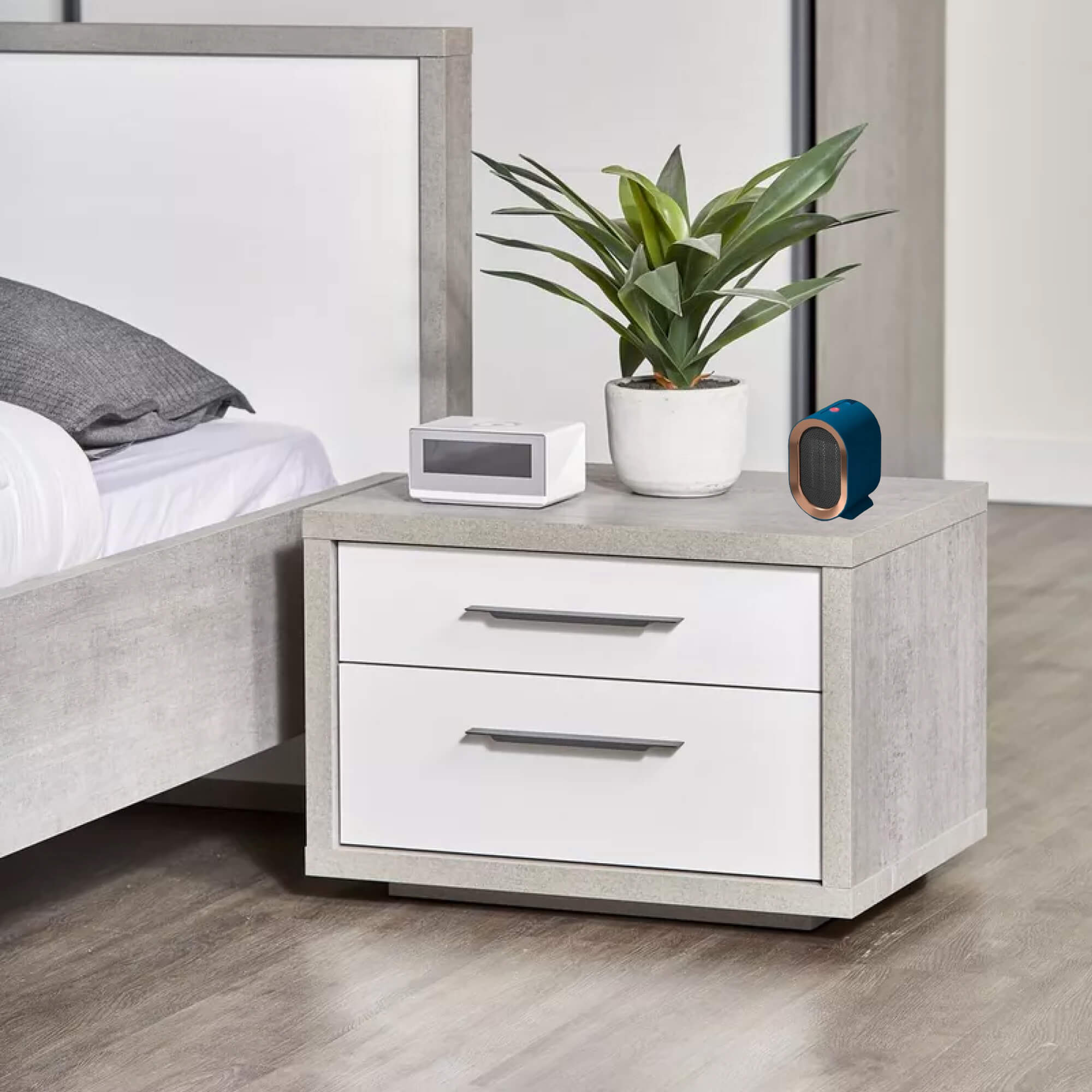 Compact Ceramic Space Heater Energy Efficient Portable Electric Heater