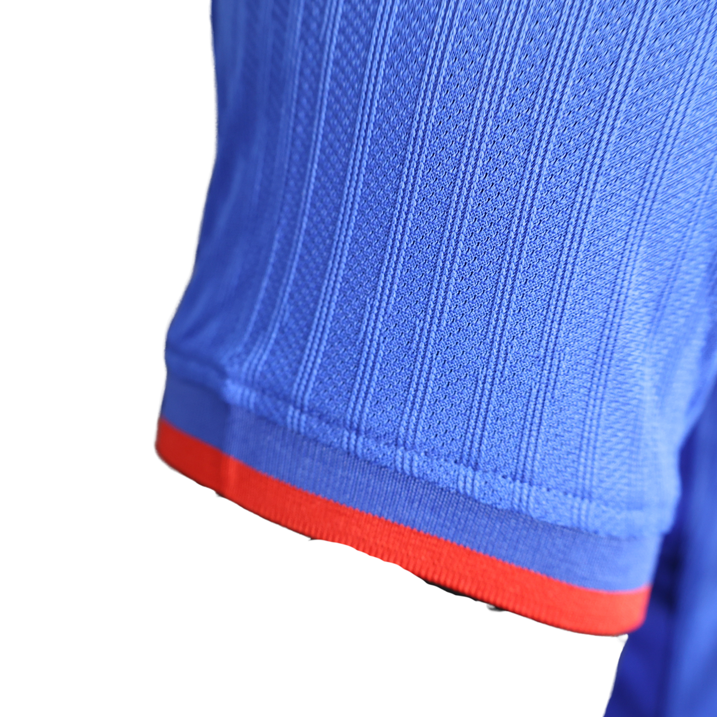 France EURO 2024 Home Kit – Player Version with Red and Blue Sleeve Accents