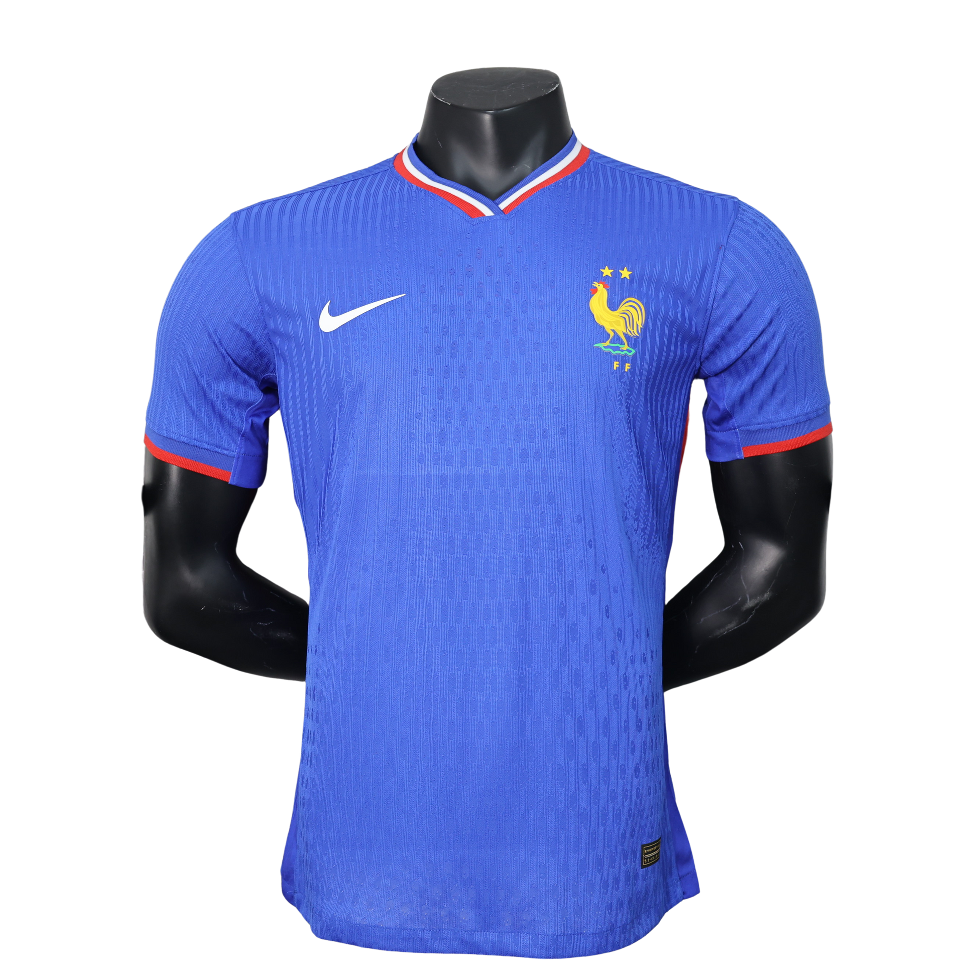 France EURO 2024 Home Kit – Official Player Version with French National Team Crest