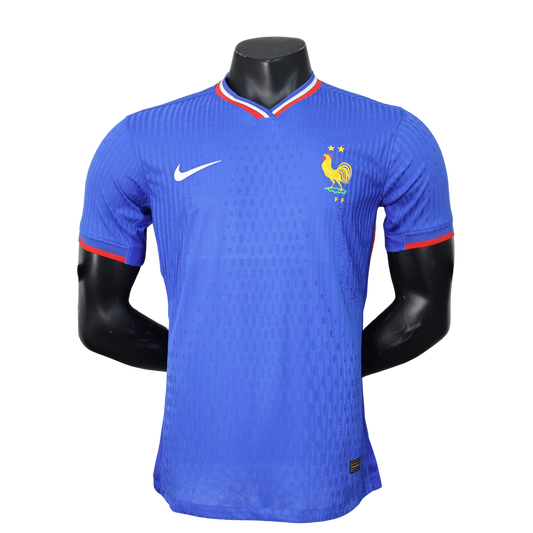 France EURO 2024 Home Kit – Official Player Version with French National Team Crest