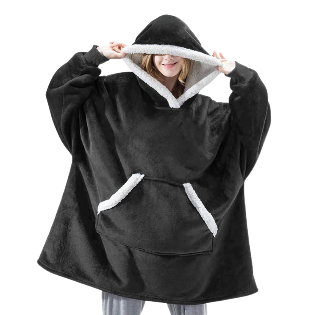 Hooded Blanket with Soft Fleece Lining