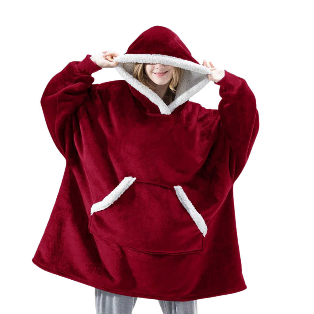 Hooded Blanket with Soft Fleece Lining