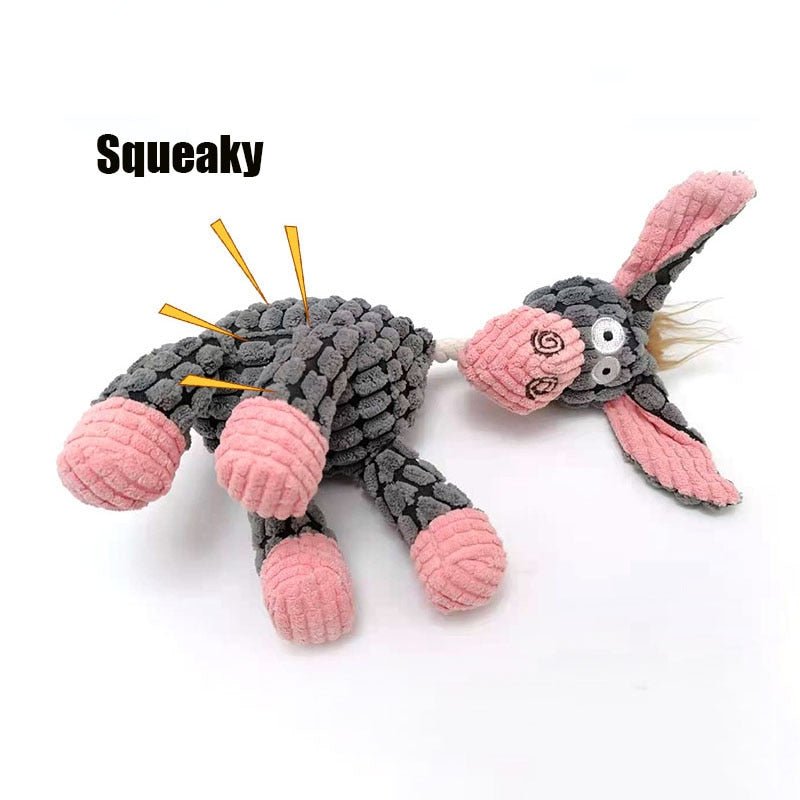Dog Toy Plush Chew Set for Aggressive Play