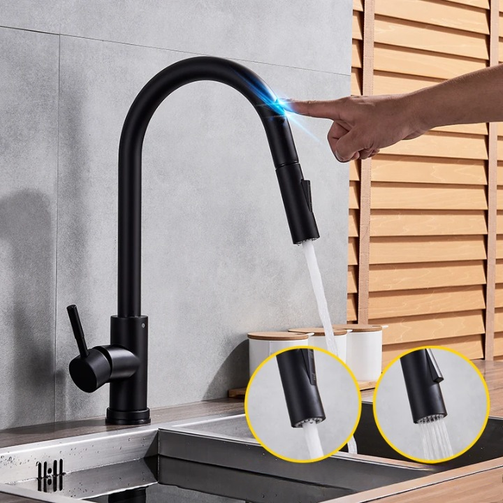 Kitchen Tap with Touch Sensor and Pull Out