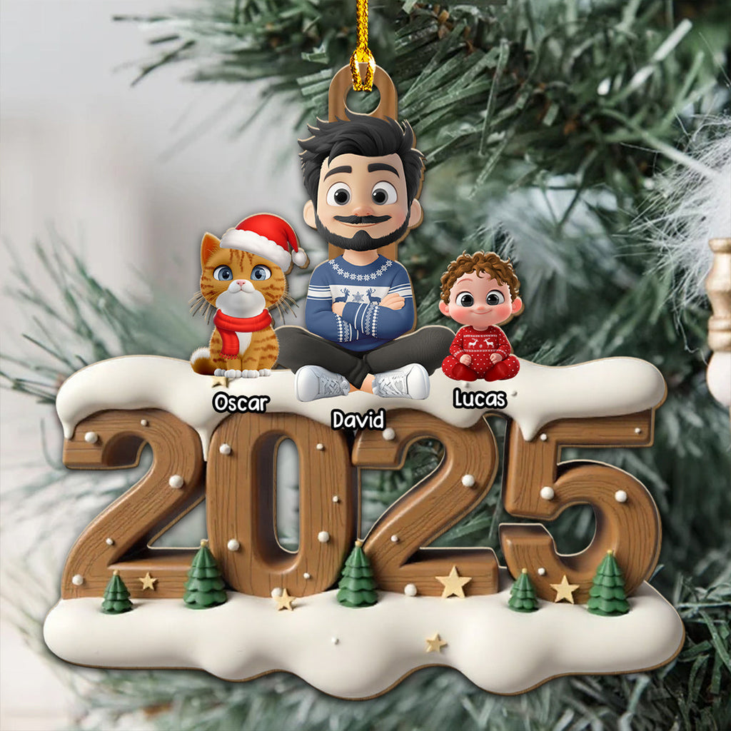 As A Cat Parent Now Onwards - Personalized Custom 3D Effect Wood Ornament