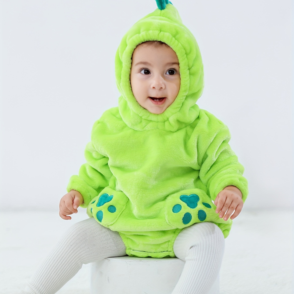 Halloween Baby Dinosaur Costume Plush Romper