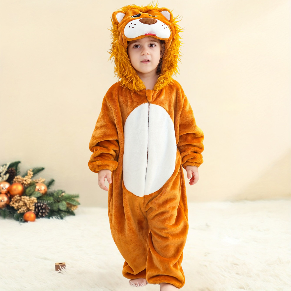 Halloween Baby Lion Costume Plush Onesie