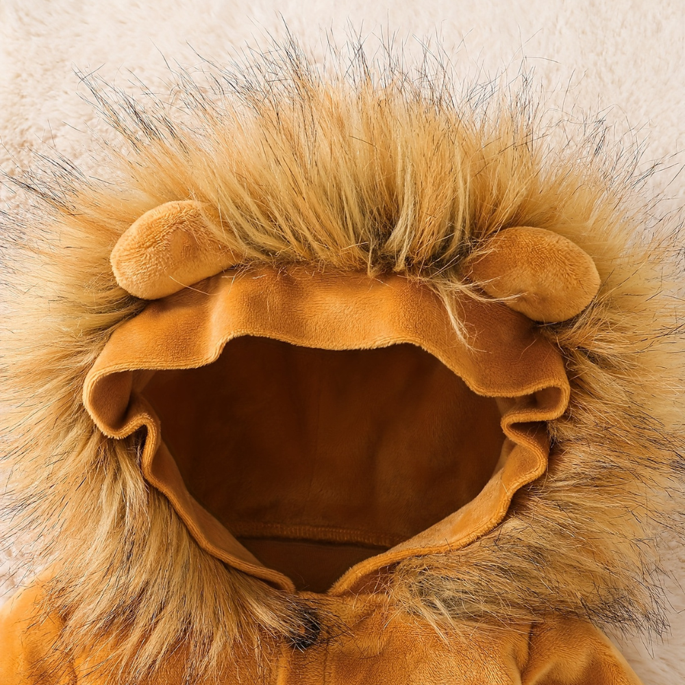 Halloween Baby Lion Costume Plush Romper