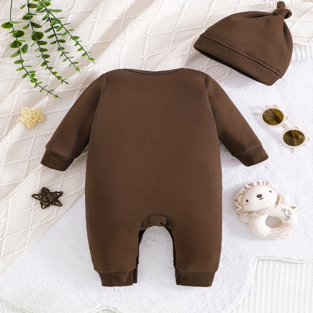 Halloween Toddler Skeleton Costume Romper Outfit Hat Set